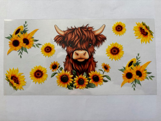 Mini Cow n Sunflowers