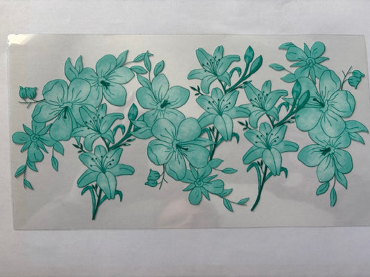 Teal Flowers