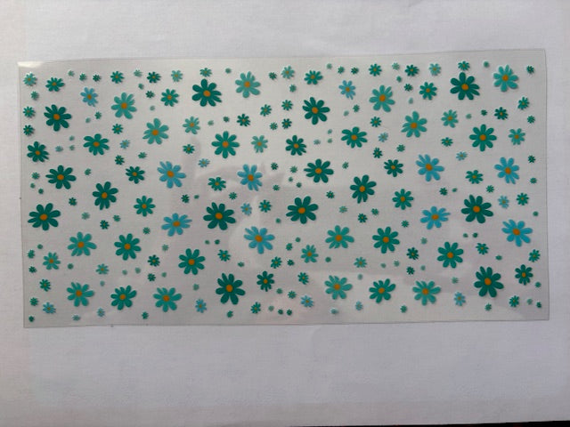 Mini Teal Flowers
